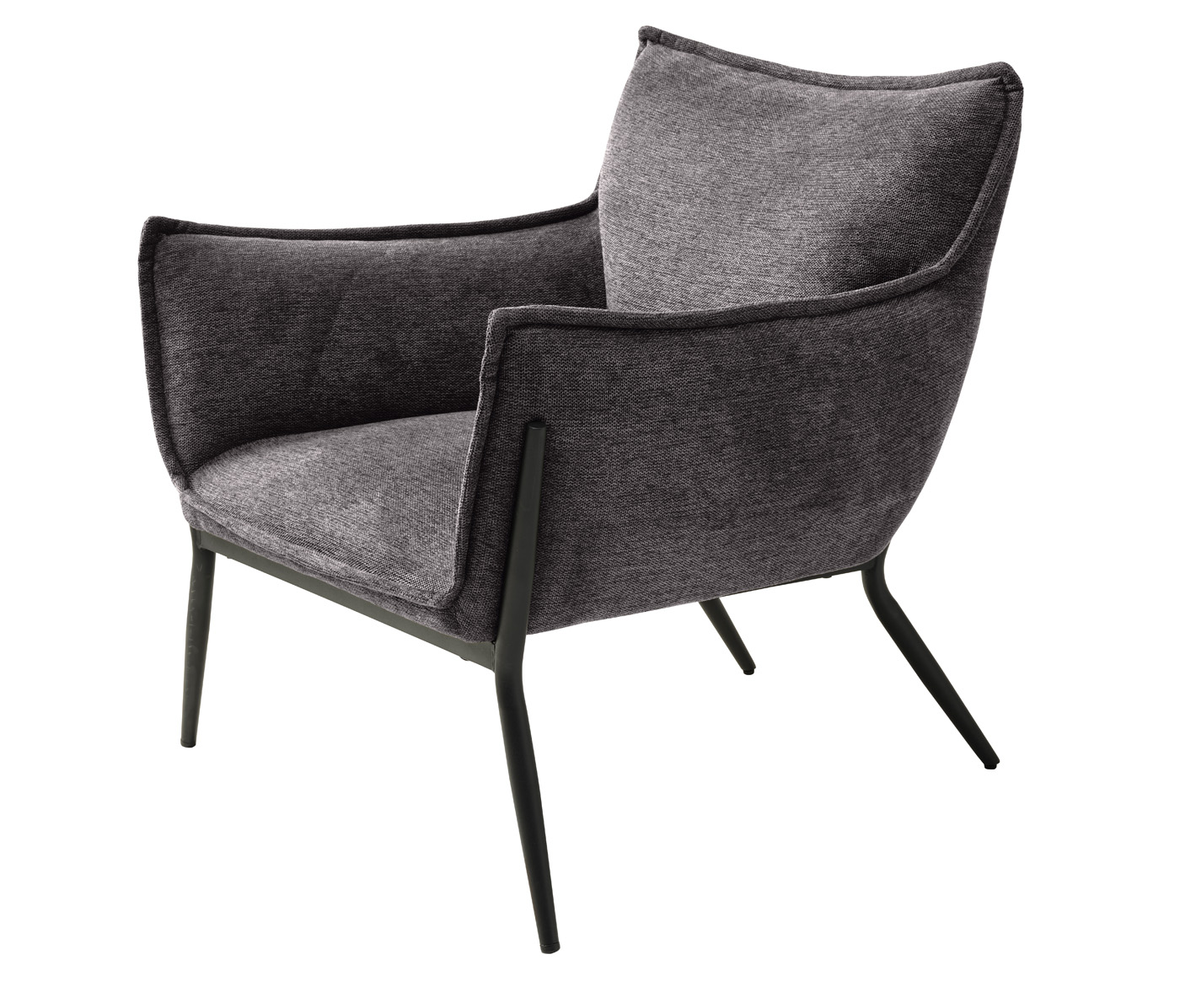 Fauteuil Calgary Stof Donkergrijs - Giga Living