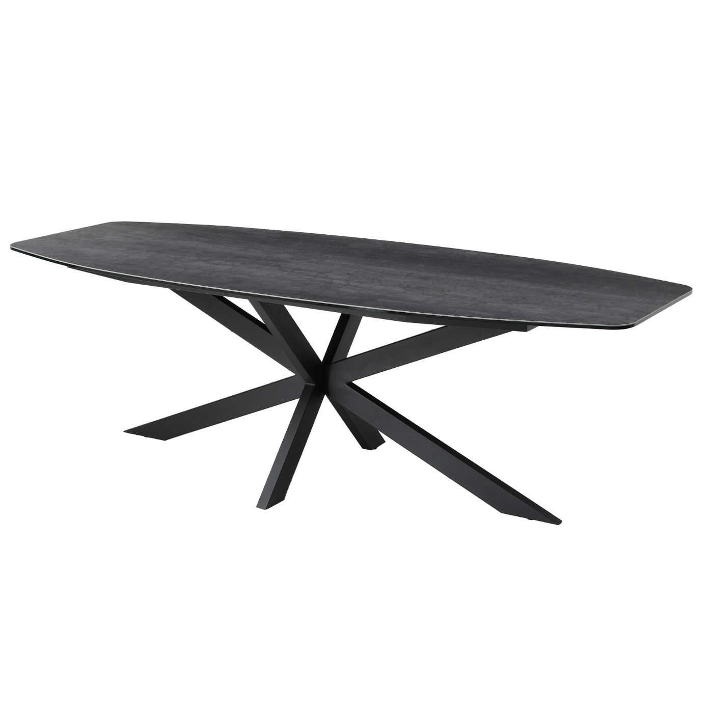 Eettafel Alicia Keramisch Grijs Deens Ovaal 160cm - Giga Meubel