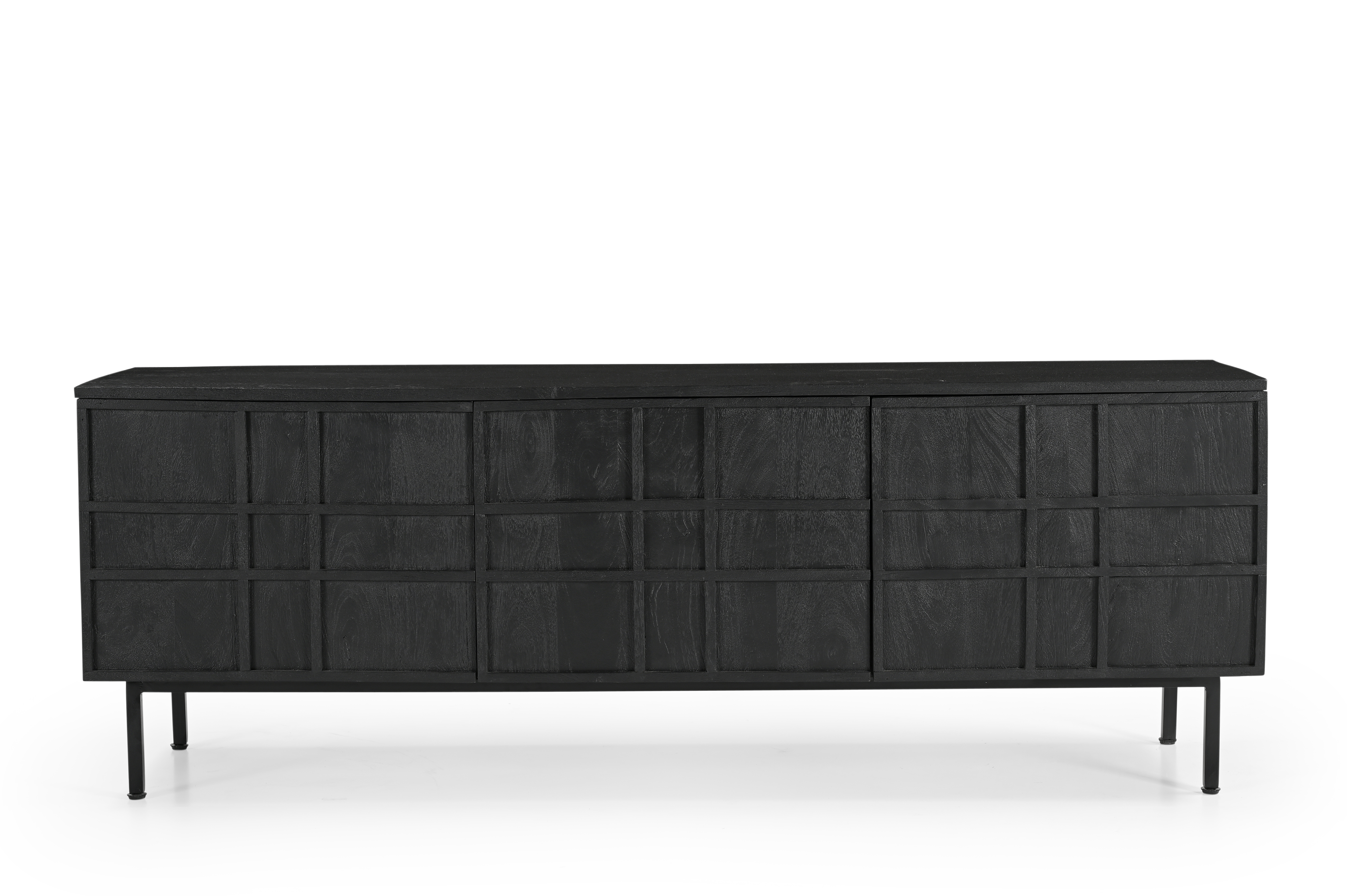 Tv-meubel Koen Zwart 160cm - Giga Meubel