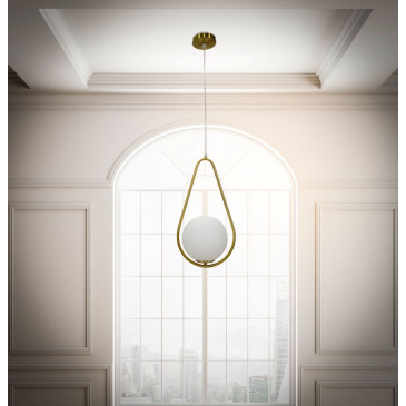 Mauro Ferretti Hanglamp Glamy Drop Goud