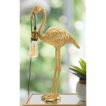 Mauro Ferretti Tafellamp Flamingo Goud