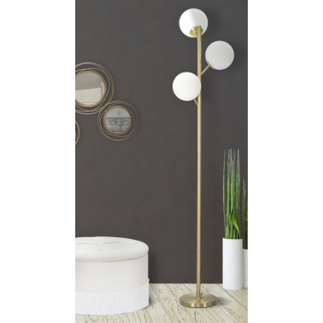 Mauro Ferretti Vloerlamp Glamy Goud 3-Lichts