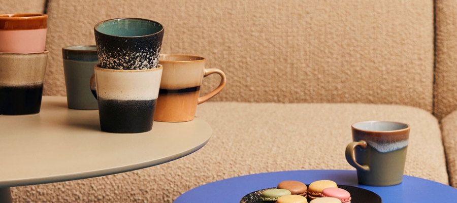 HKliving 70s Ceramics Americano Mok Peat